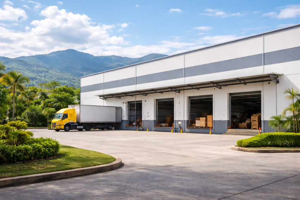Industrial warehouse used as real estate collateral in Costa Rica