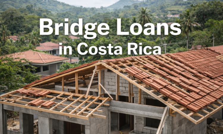 Residential property under construction in Costa Rica with terracotta roof tiles