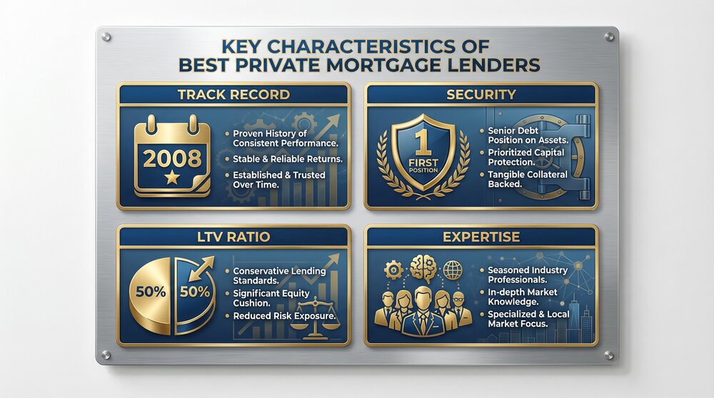 A diverse group of investors meeting with a lending advisor in a modern office.